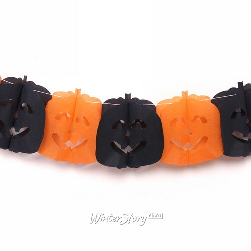 Гирлянда на Хэллоуин - Scary Pumpkins Serpantin