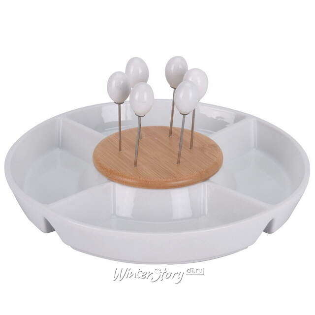 Набор для сервировки - менажница Appetizer 25 см, со шпажками Koopman