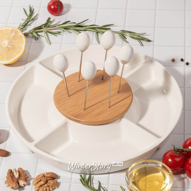 Набор для сервировки - менажница Appetizer 25 см, со шпажками Koopman