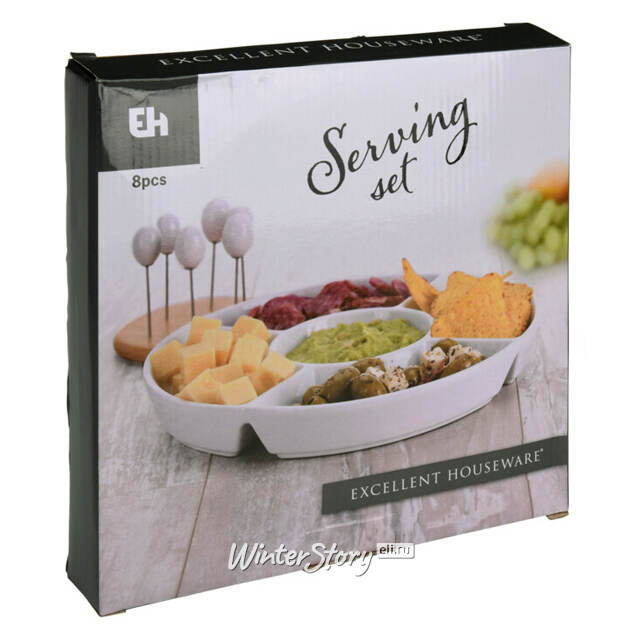 Набор для сервировки - менажница Appetizer 25 см, со шпажками Koopman