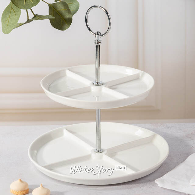 Двухъярусная этажерка для фруктов Etagere 24 см Koopman