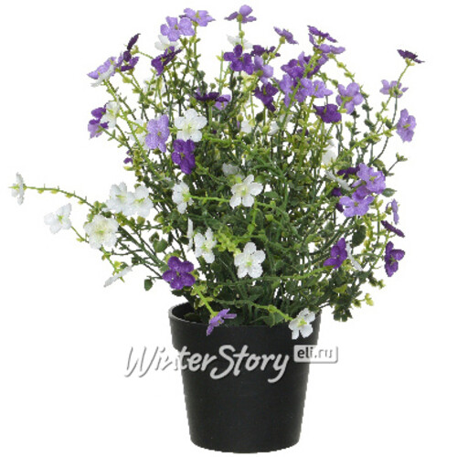 Искусственный цветок в горшке Daisy Purple 28 см Kaemingk