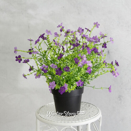 Искусственный цветок в горшке Daisy Purple 28 см Kaemingk