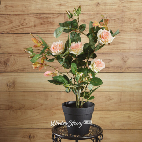 Искусственный цветок в горшке Роза Dolce Vita 50 см Kaemingk