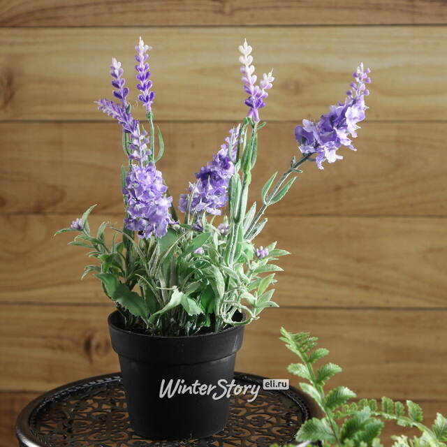 Искусственный цветок в горшке Лаванда Loddon Blue 25 см Kaemingk