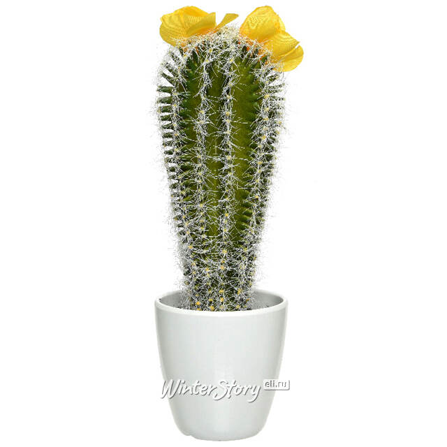 Искусственное растение в горшке Кактус Fleur Jaune 24 см Kaemingk
