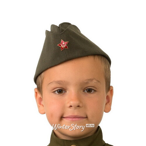 Детская военная пилотка солдата, 52-54 см Батик