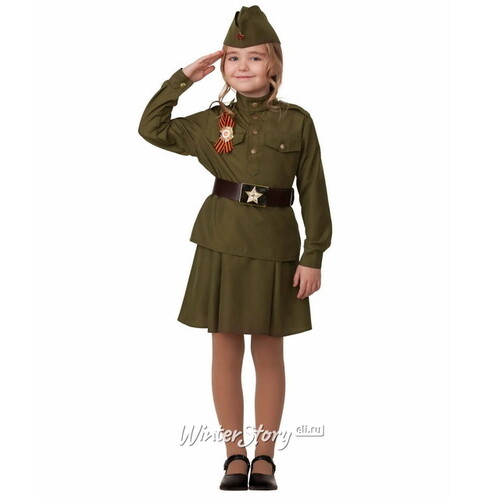 Детская военная форма Солдатка, рост 128 см Батик