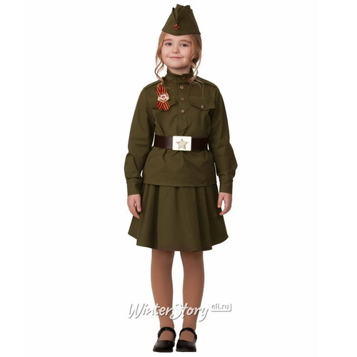 Детская военная форма Солдатка, рост 140 см Батик