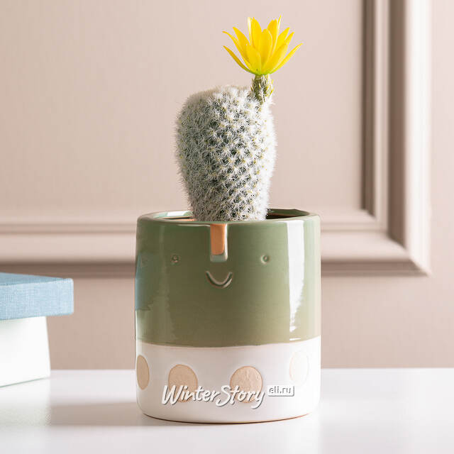 Искусственный кактус в горшке Цереус Sun Flower 19 см Kaemingk