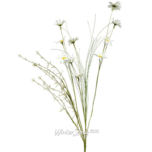 Искусственный букет Полевые цветы - Белые маргаритки 65 см Kaemingk