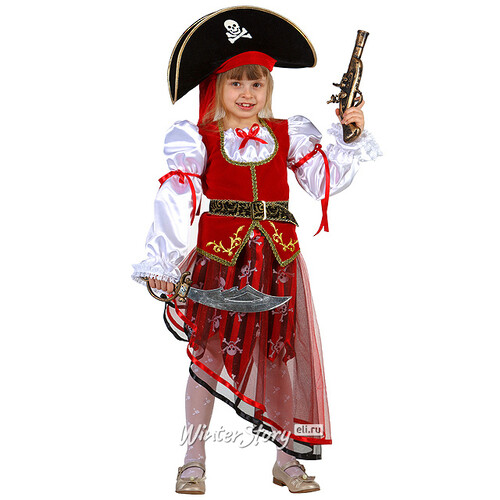 Карнавальный костюм Пиратка, рост 146 см Батик