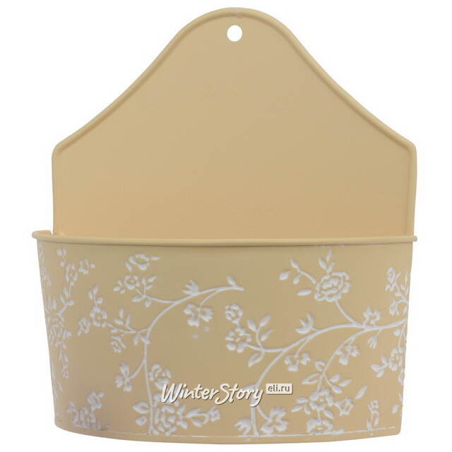 Подвесное кашпо Амальфи 20*10 см желтое, металл Kaemingk