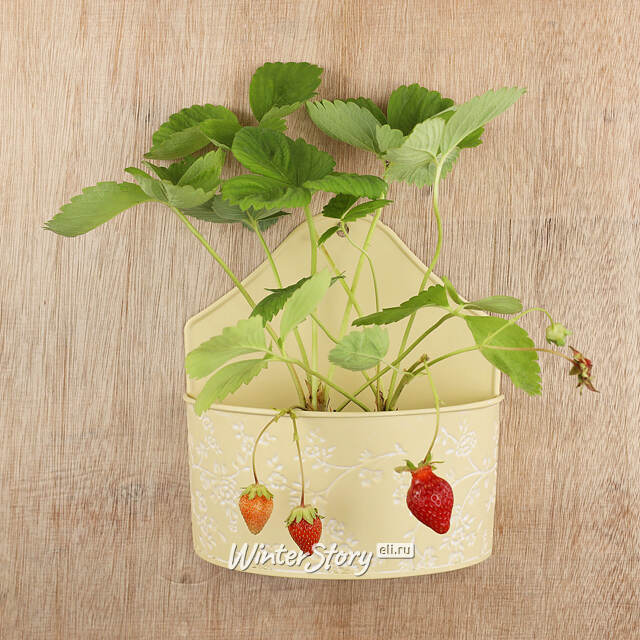 Подвесное кашпо Амальфи 20*10 см желтое, металл Kaemingk