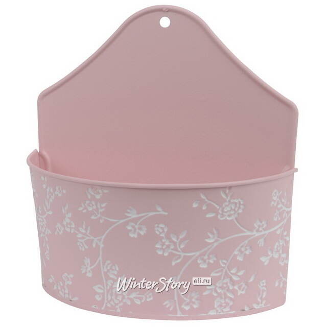 Подвесное кашпо Амальфи 20*10 см розовое, металл Kaemingk