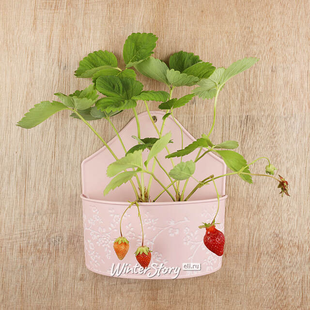 Подвесное кашпо Амальфи 20*10 см розовое, металл Kaemingk