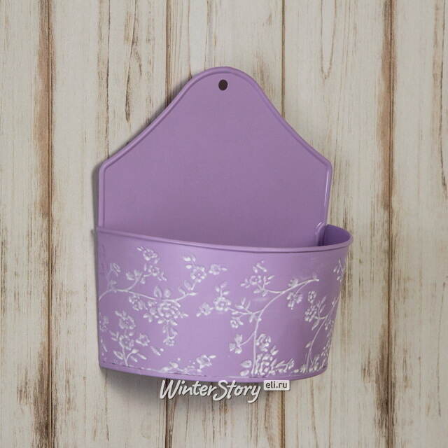 Подвесное кашпо Амальфи 20*10 см сиреневое, металл Kaemingk