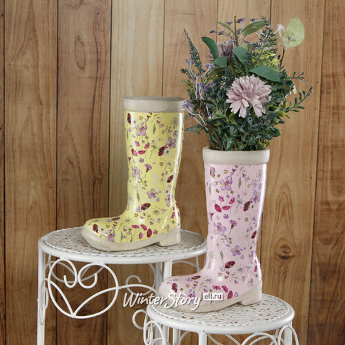 Декоративная ваза Village de France 22 см розовая Kaemingk
