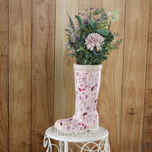 Декоративная ваза Village de France 22 см розовая Kaemingk