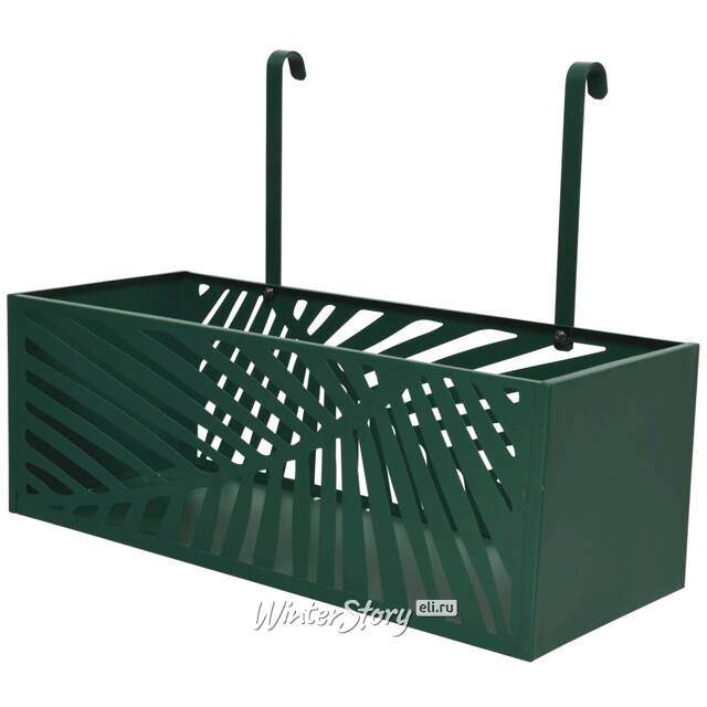 Подвесное кашпо для балкона Эдинбург 45*16 см, металл Kaemingk