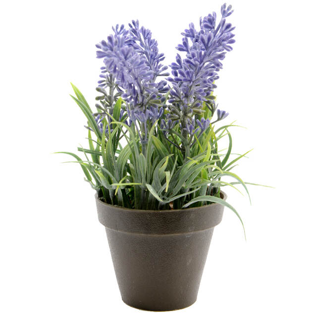 Искусственная Лаванда Loddon Blue в цветочном горшке 17 см Kaemingk