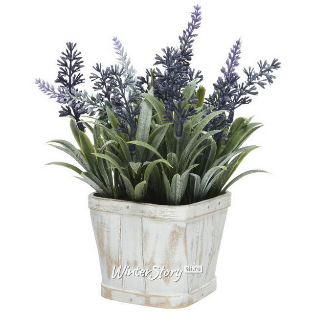 Искусственный цветок в горшке Лаванда Lalle 22 см Kaemingk
