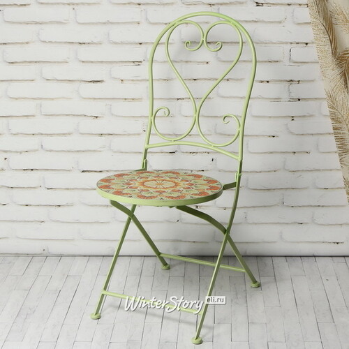Складной стул с мозаикой Бернардо 93*46*39 см, металл Kaemingk