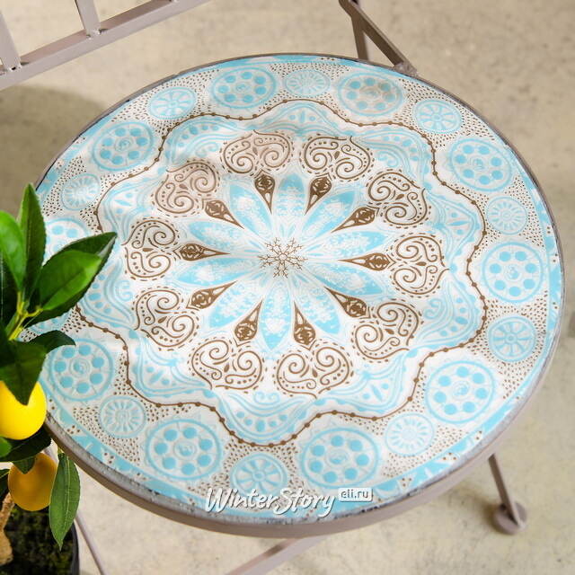 Складной стул с мозаикой Лионель 90*46*39 см, металл Kaemingk