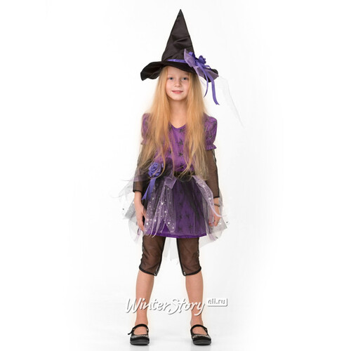 Карнавальный костюм Ведьмочка, рост 122 см Батик