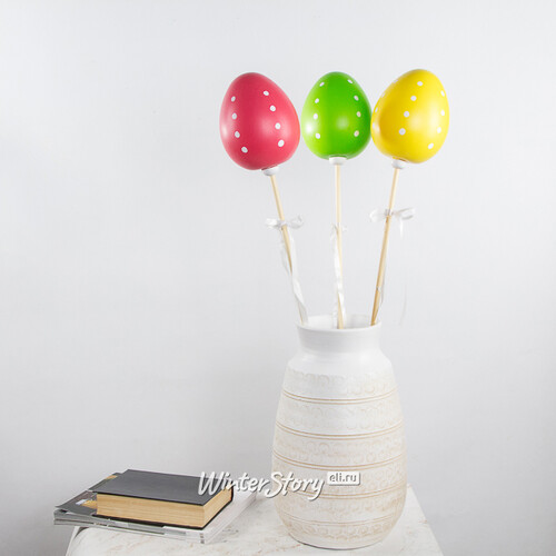 Пасхальные украшения Яйца на палочке Easter Twister 70 см, 3 шт Kaemingk