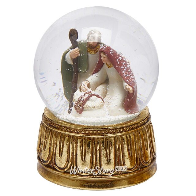 Снежный шар Святое Семейство 15*10 см EDG