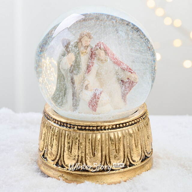 Снежный шар Святое Семейство 15*10 см EDG