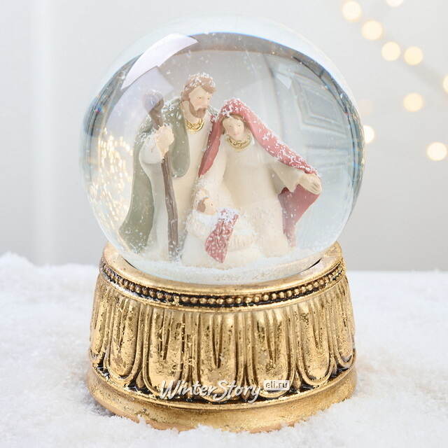 Снежный шар Святое Семейство 15*10 см EDG