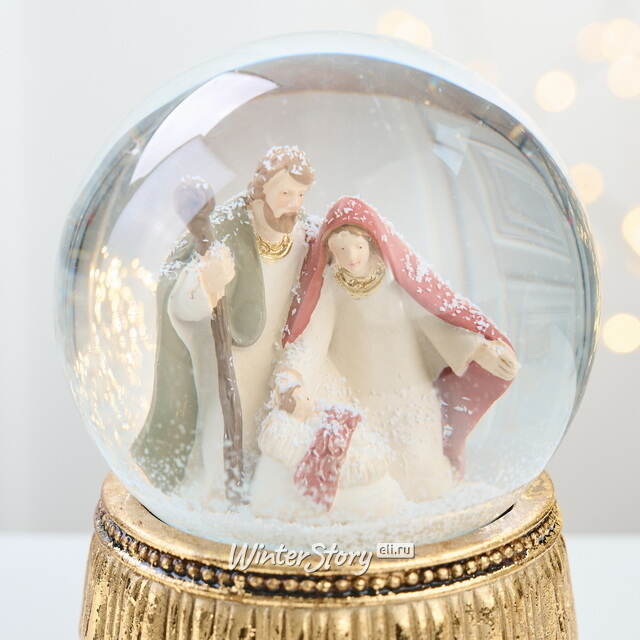 Снежный шар Святое Семейство 15*10 см EDG