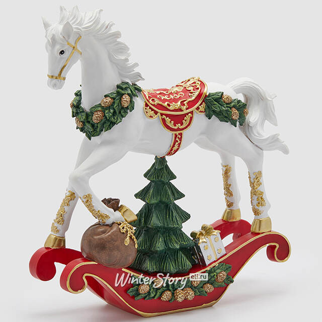 Декоративная фигурка Winter Season: Лошадка-Качалка Парчинес 36 см EDG