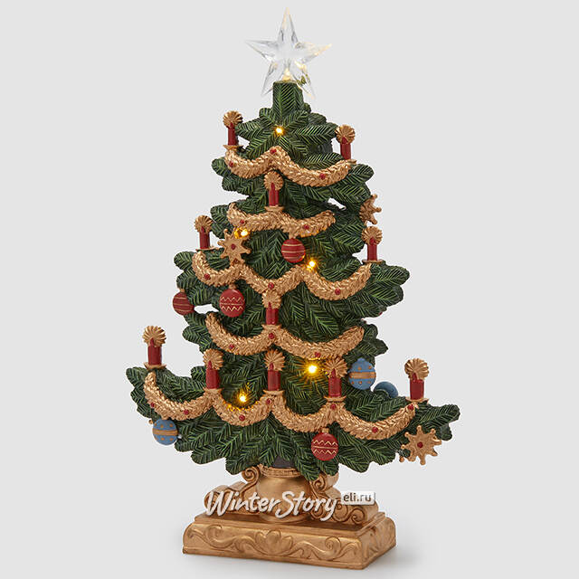 Новогодний светильник Елка Котильон 49 см, 10 LED ламп, на батарейках EDG