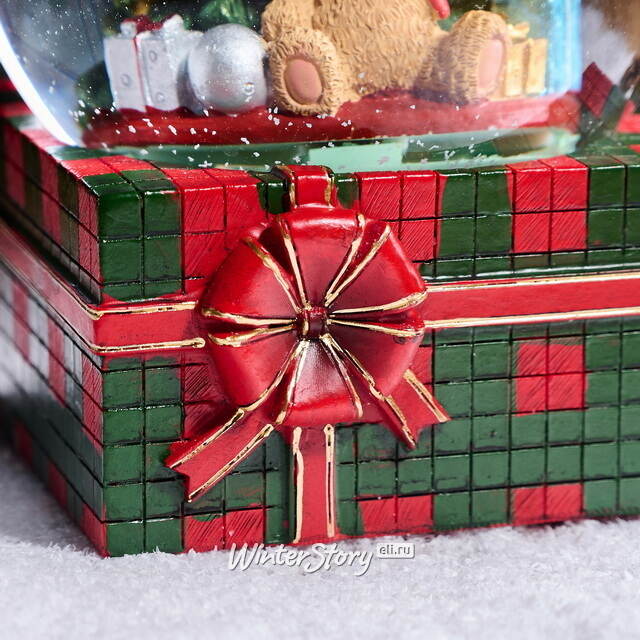 Музыкальный снежный шар Подарок для медвежонка 20 см EDG