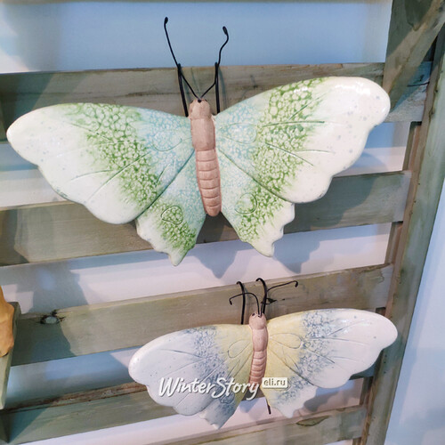 Подвесное садовое украшение Бабочка Рене 25 см, керамика Kaemingk