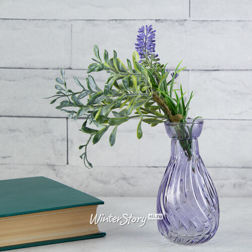 Маленькая ваза Кэрол 10 см фиолетовая Kaemingk