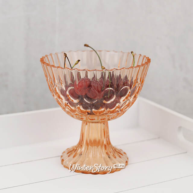 Креманка для десерта Мон Шери 380 мл 13*12 см, персиковый Kaemingk