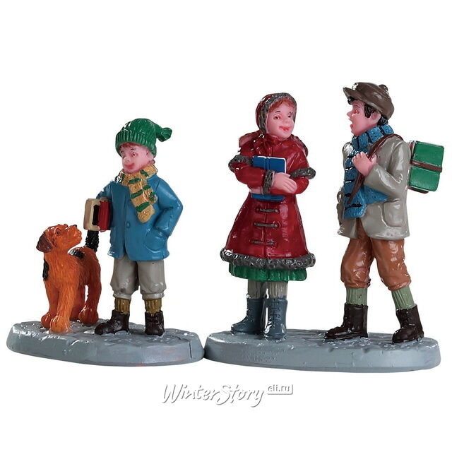 Набор фигурок Дорога в школу 6 см, 2 шт Lemax