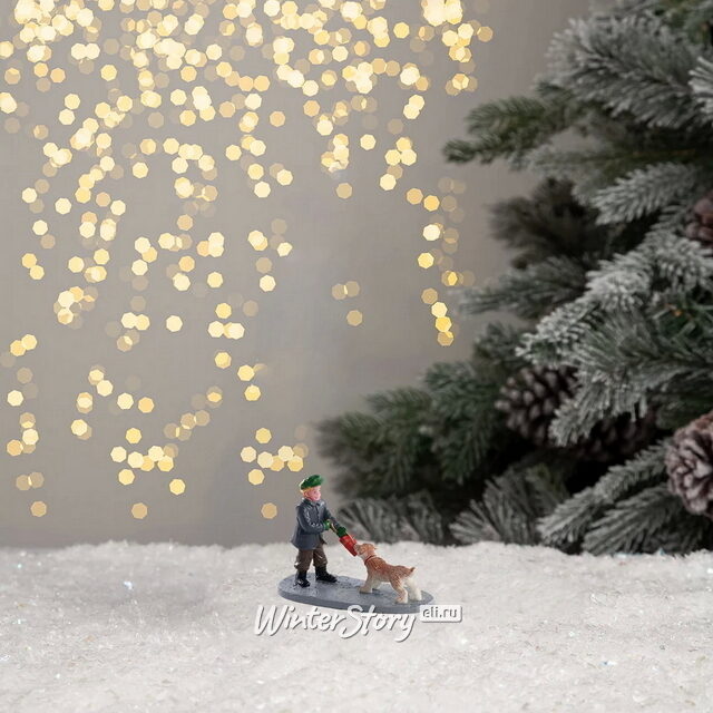 Композиция Борьба за подарок, 7 см Lemax