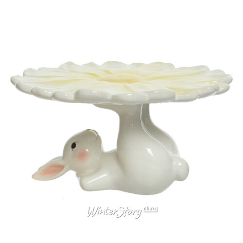 Тортовница Пасхальный Кролик - Yellow Bunny 20 см Kaemingk