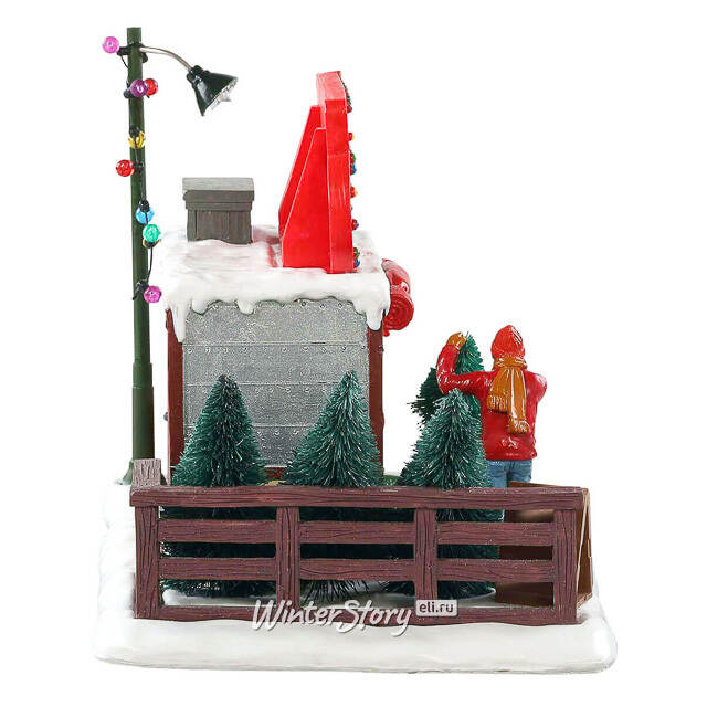 Композиция Магазинчик для продажи елок Garland Grove 20*14 см Lemax