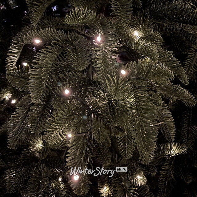 Светодиодная гирлянда Luca на батарейках, 368 теплых белых LED ламп, 27.6 м, зеленый ПВХ, таймер, IP44 Christmas Deluxe