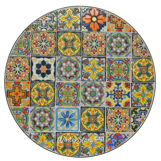 Складной стул с мозаикой Порту 94*47*39 см, металл Kaemingk