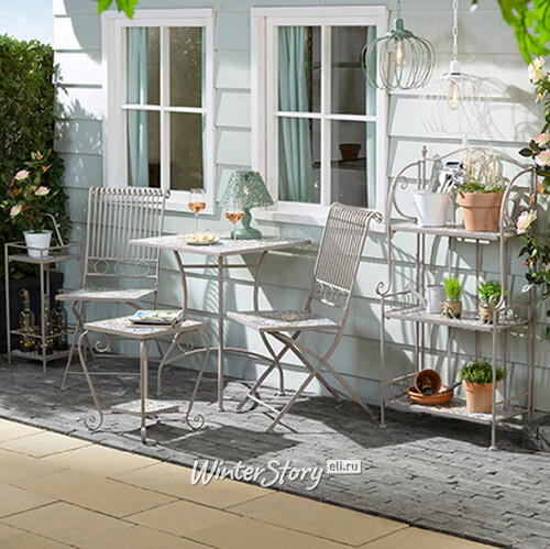 Комплект садовой мебели с мозаикой Гран Тулуз: 1 стол + 3 стула Kaemingk