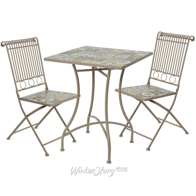 Металлический стол с мозаикой Гран Тулуз 72*58 см Kaemingk