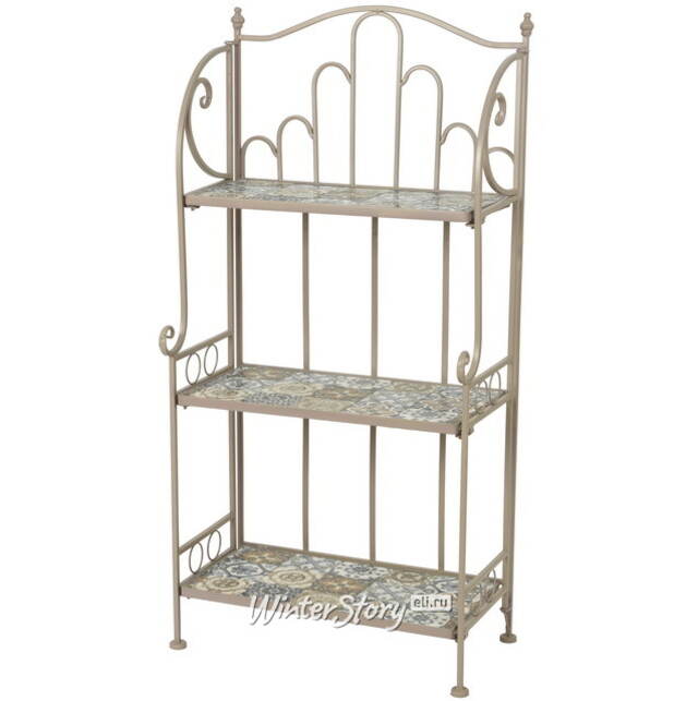 Металлическая этажерка с мозаикой Гран Тулуз 118*57*31 см Kaemingk