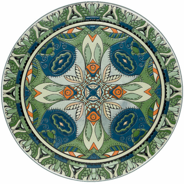 Металлический складной столик с мозаикой Ривьера 76*60 см Kaemingk